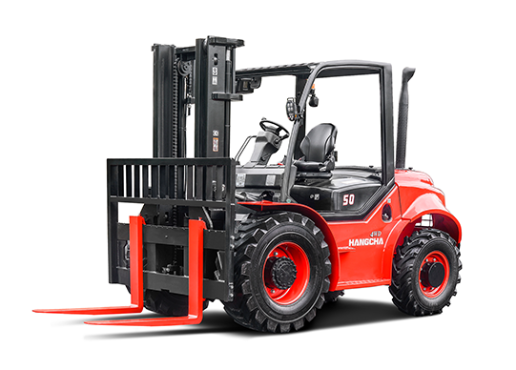 Xe nâng địa hình trọng tải 5 tấn loại 2 bánh và 4 bánh kéo